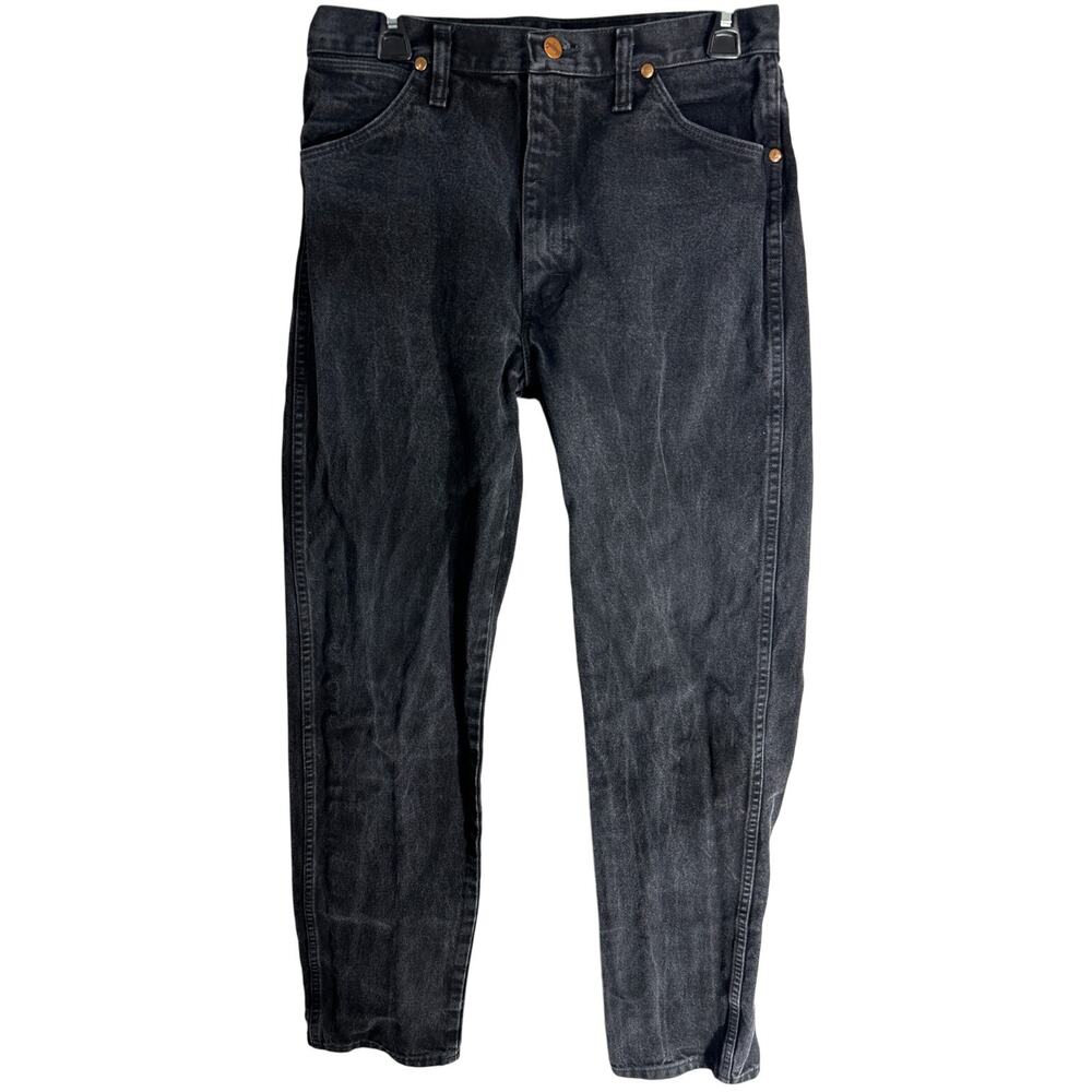 Vintage Wrangler Jeans Mens Size 31 Gray Denim 100% Cotton Western Cowboy Rodeo